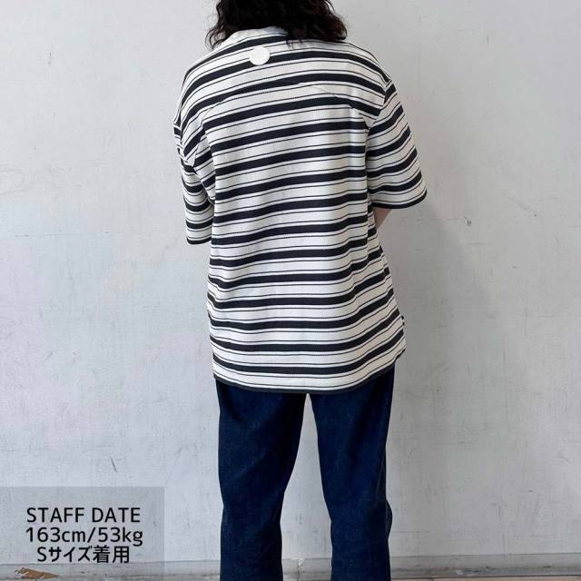 PALLADIUMパラディウムStripedlooseshortTストライプルーズショートTシャツ109652-811
