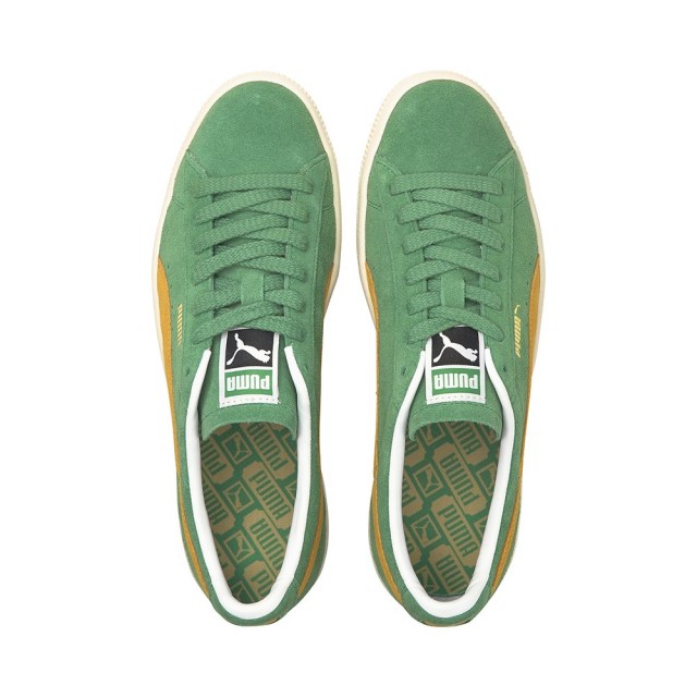 プーマ スウェード Vtg Puma Suede Vtg Amazon Green Saffron Ivory Glow メンズ スニーカー 09