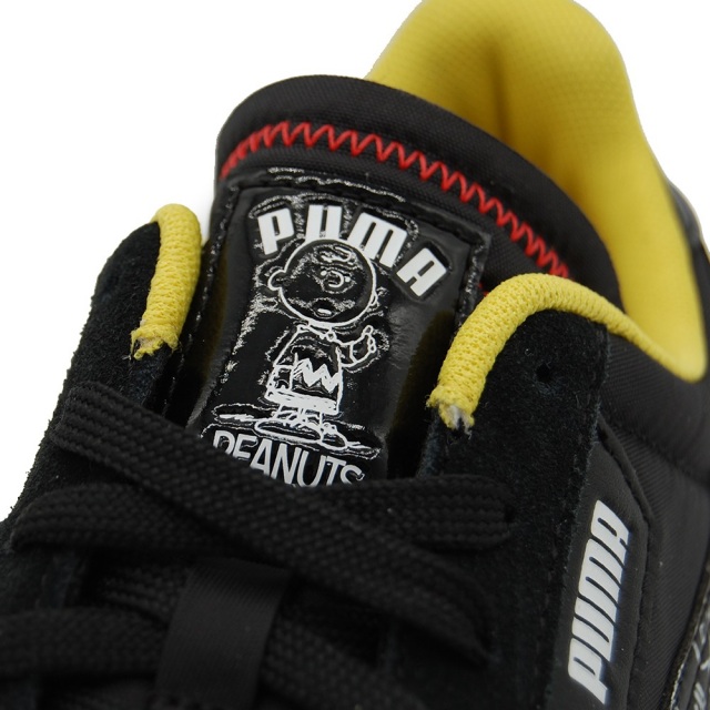 プーマ フューチャーライダー ピーナッツ Puma Future Rider Peanuts Puma Black Puma White レディース スニーカー Snoopy スヌーピー チャーリー ブラウン 3804 01