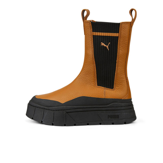 PUMA メイズスタックチェルシーCウィメンズ レザーブーツ goldengate.vn