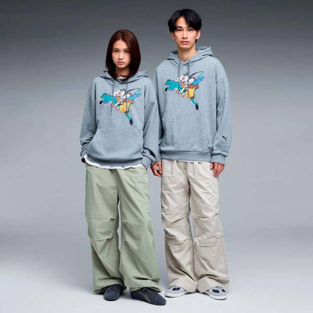 PUMAプーマMONSTERHUNTERSWEATHOODIEモンスターハンターワイルズフーディフロントプリント637017-03