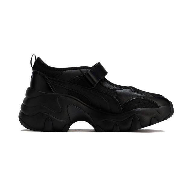 ピーマン 様--S PUMA PULSAR WEDGE WNS SANDAL PUMA BLACK-PUMA AGED SILVER