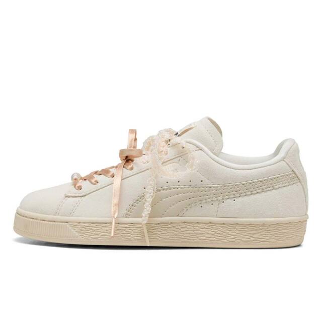 プーマ ウィメンズ スウェード ブルーム PUMA SUEDE BLOOM WNS Frosted Ivory-Silver Fog レディース スニーカー 408330-01