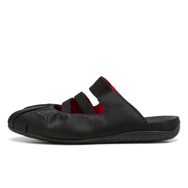 プーマ ウィメンズ スピードキャット ミュール サテン PUMA SPEEDCAT MULE SATIN WNS PUMA Black-For All Time Red レディース スニーカー 409911-02
