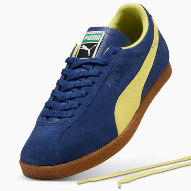 プーマ ブラジル レザー PUMA BRASIL LEATHER Blue Jewel-Lemon