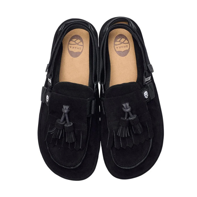 SHAKAシャカMOCMULETASSELSUEDEモックミュールタッセルスエードSK-296-Black