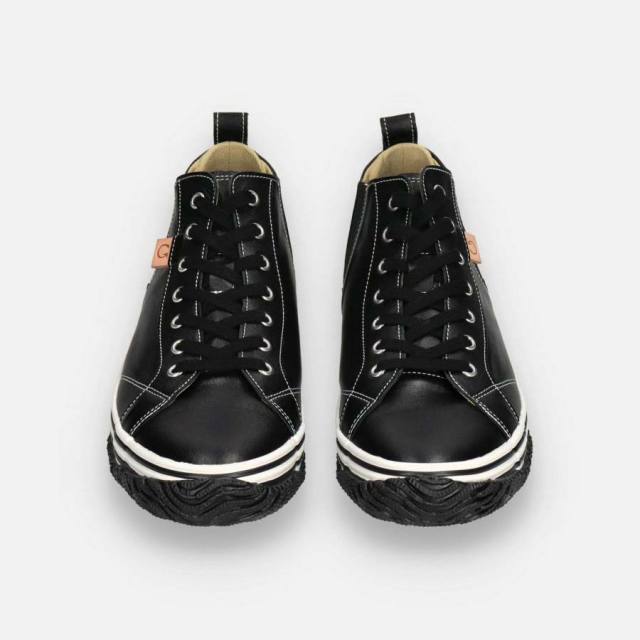 スピングルSPINGLESP-442BlackメンズレディーススニーカーレザーサイドゴアSP442-BLK