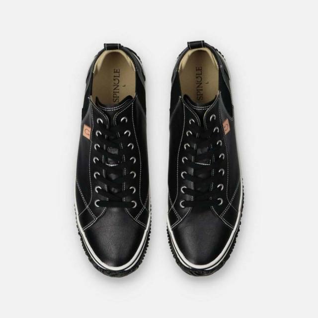 スピングルSPINGLESP-442BlackメンズレディーススニーカーレザーサイドゴアSP442-BLK