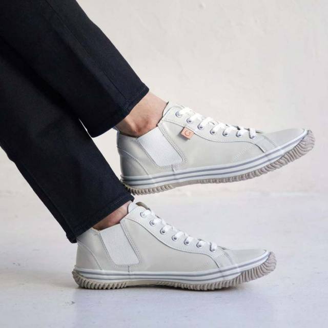 スピングルSPINGLESP-442IvoryメンズレディーススニーカーレザーサイドゴアSP442-IVO