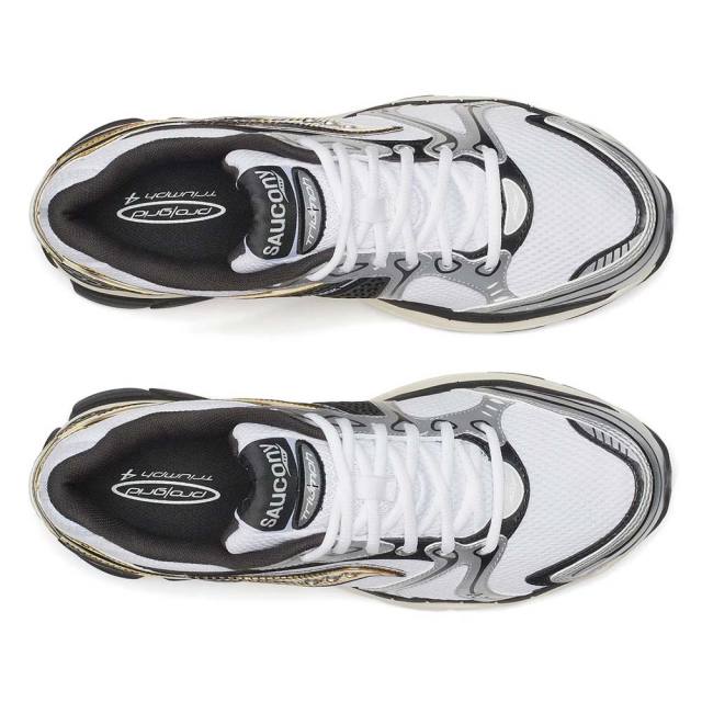 【SAUCONY】 サッカニー PROGRID TRIUMPH 4 WHITE/NAVY 国内発送 Saucony PROGRID TRIUMPH 4 WHITE/BLUE（サッカニー プロ