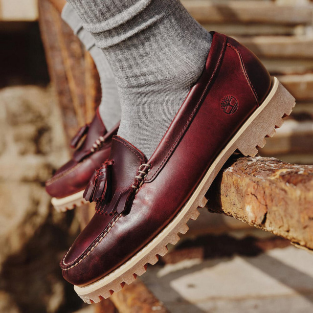 ティンバーランド　スニーカー　革靴　ワインレッド　ローファー ティンバーランド オーセンティック ローファー Timberland AUTHENTIC