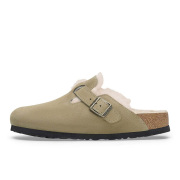 ビルケンシュトック ボストン シアリング スエードレザー BIRKENSTOCK Boston Shearling トープ レディース サンダル ナロー幅 1028299