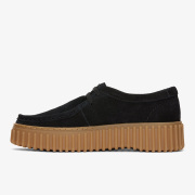 クラークス トーヒルビー Clarks Torhill Bee ブラックスエード レディース シューズ 26172044