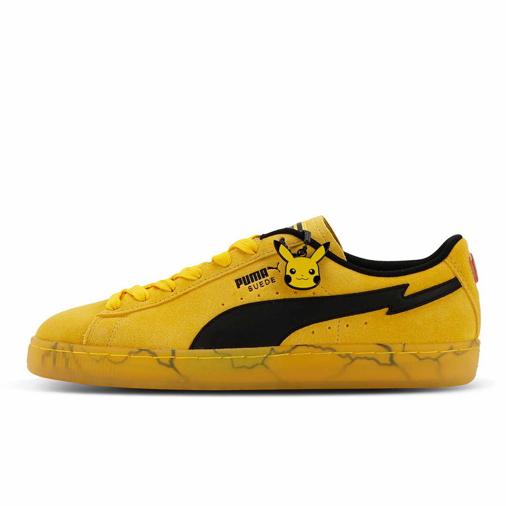 【8/13発売 先行予約】プーマ スウェード ピカチュウ ポケモン PUMA Suede PIKACHU Pokemon Energizing Yellow-PUMA Black メンズ レディース スニーカー 407020-01