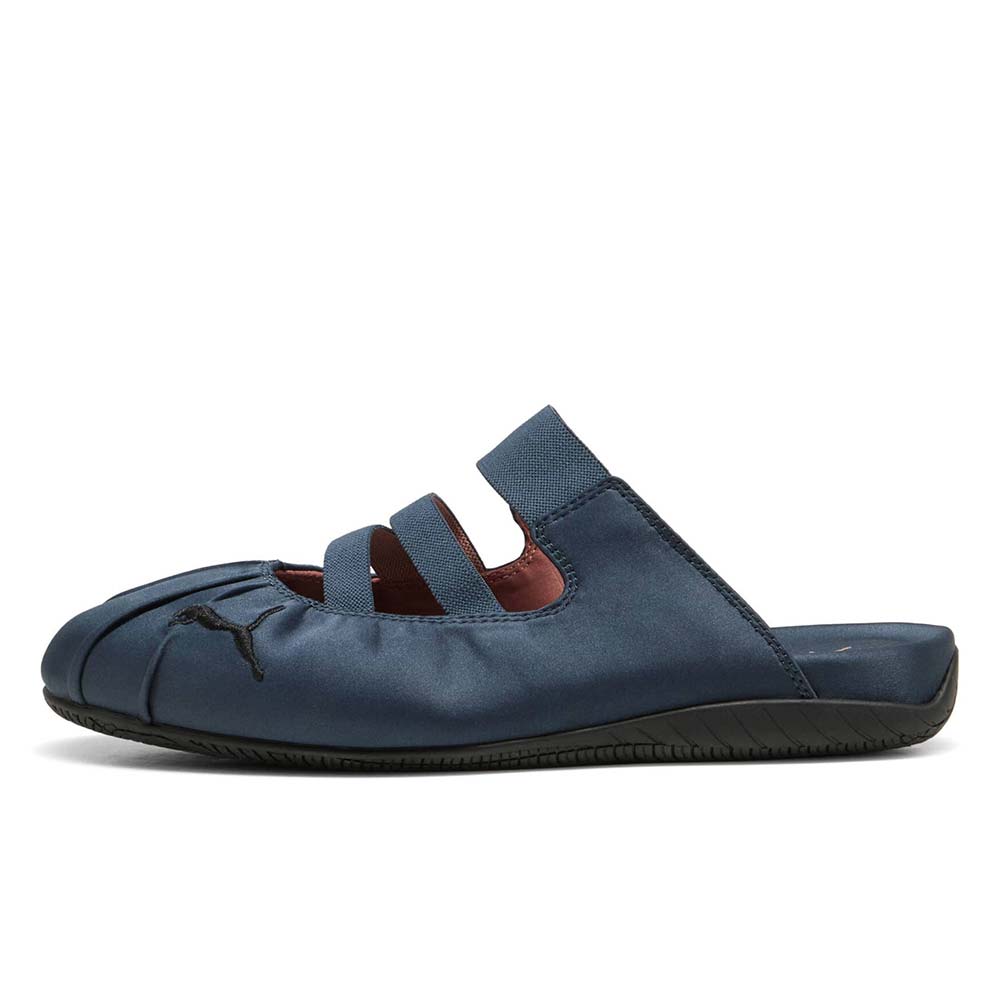 プーマ ウィメンズ スピードキャット ミュール サテン PUMA SPEEDCAT MULE SATIN WNS Blue Gray-Soft Clay レディース スニーカー 409911-01