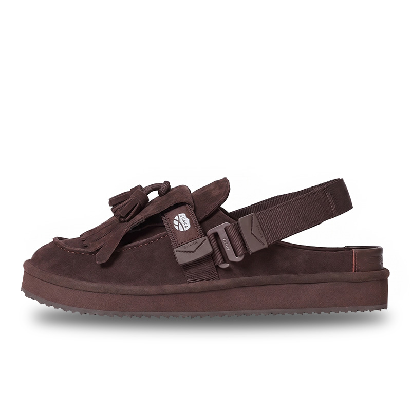 SHAKAシャカMOCMULETASSELSUEDEモックミュールタッセルスエードSK-296-DarkBrown