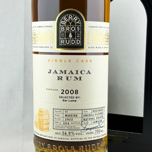 BB&R ジャマイカラム2008 マデイラカスクフィニッシュ Bar Lamp ジャマ