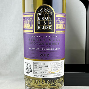 ブレアアソール10年2012　ベリーブラザーズ＆ラッド　ベリーズオウンセレクション　ホグスヘッド　46％