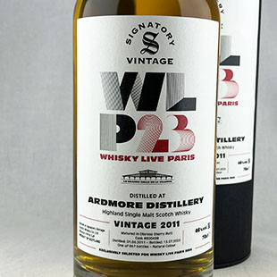 アードモア12年2011　シグナトリーfor WHISKY LIVE PARIS 2023　オロロソシェリーバット　46%