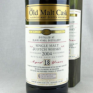 ブレアアソール18年2004　ハンターレイン　オールドモルトカスク　25周年記念ボトル　ワインバレル　50％　700ml