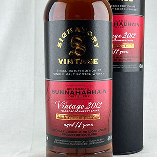 ブナハーブン11年2012　1stフィルオロロソシェリーバット　シグナトリー・ヴィンテージ　スモールバッチ