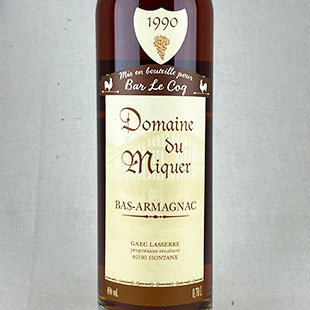 ドメーヌ・ド・ミケール1990 アルマニャック フォルブランシュ For Bar Le Coq