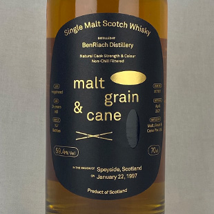ベンリアック24年 1997　モルト,グレーン＆ケーン　59.4％