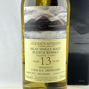 カリラ13年2011　リフィルカスク　HIDDEN SPIRITS　51.8%