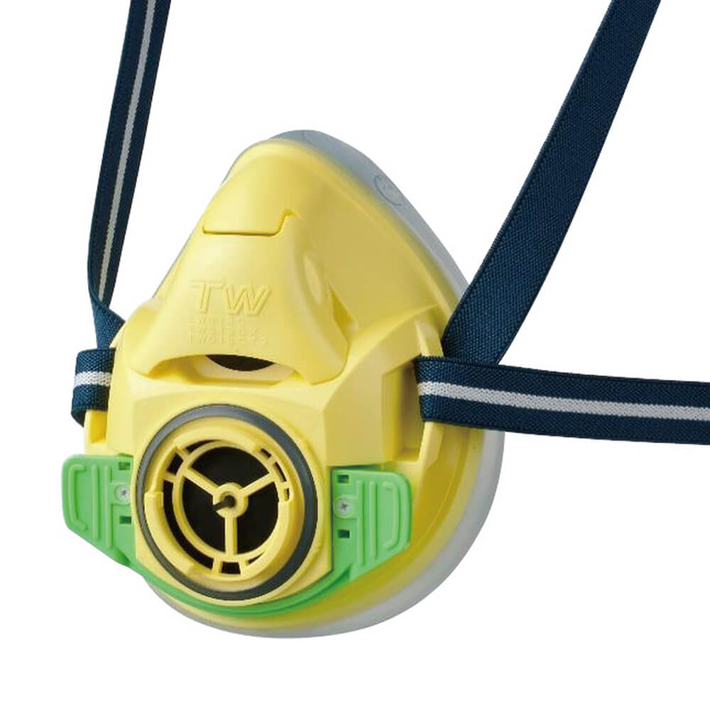 TW01SCYE半面型防じん・防毒マスク菜の花色