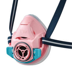 TW01SCPI半面型防じん・防毒マスクなでしこ色