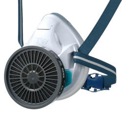 TW01SCWH半面型防じん・防毒マスク白磁色