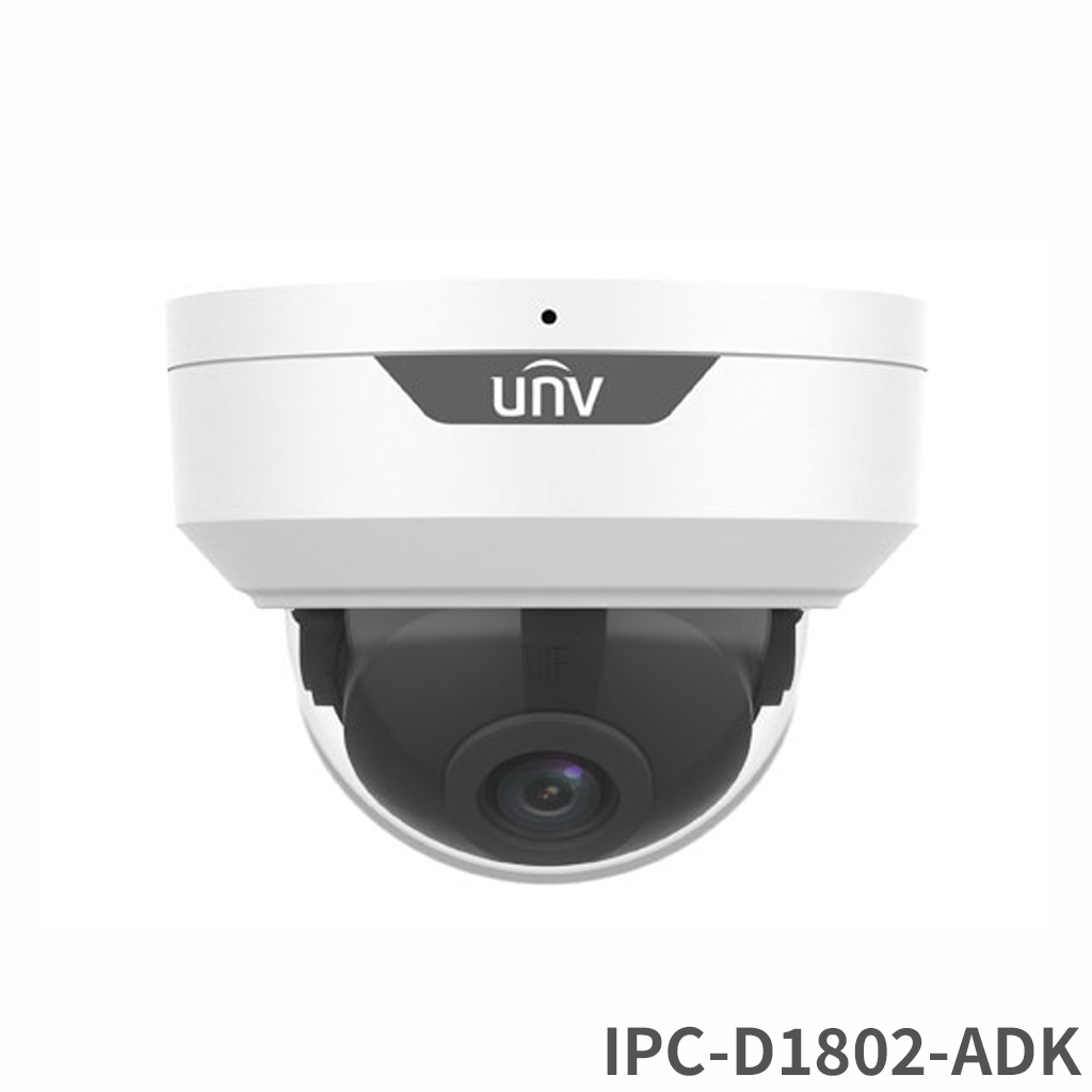 UNIVEW(ユニビュー) 高画質 屋内用 IPカメラ 4K HD 破壊防止 IR 固定型ドームネットワークカメラ IPC-D1802-ADK(2.8mm 4.0mm)