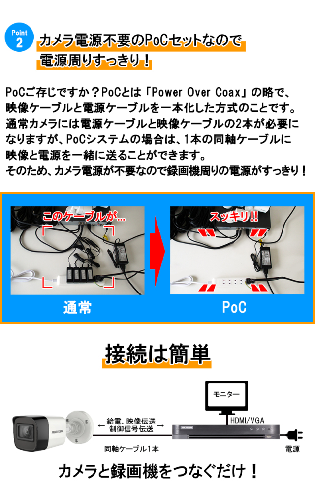 【新品・未使用】防犯カメラセット　カメラ8台・レコーダー・ケーブル skynet_org01597