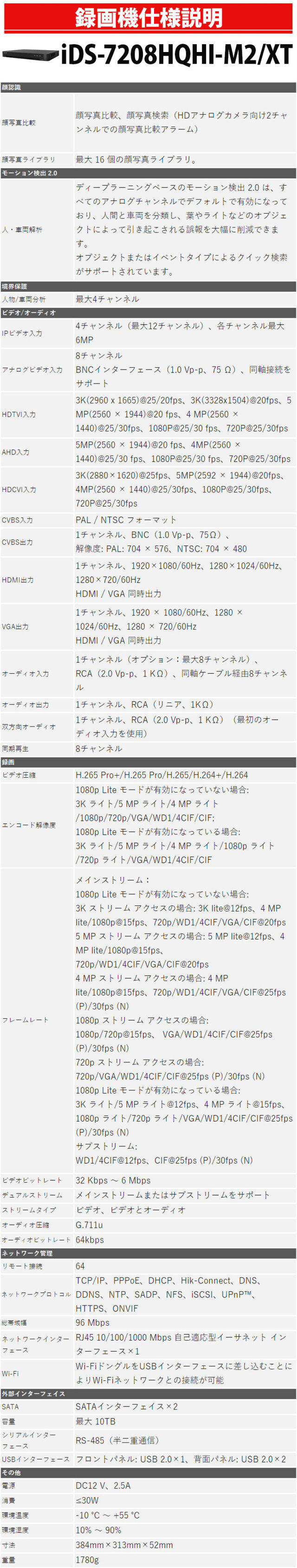 3年長期保証（HDD 1年保証） 世界のHIKVISION(ハイクビジョン）防犯