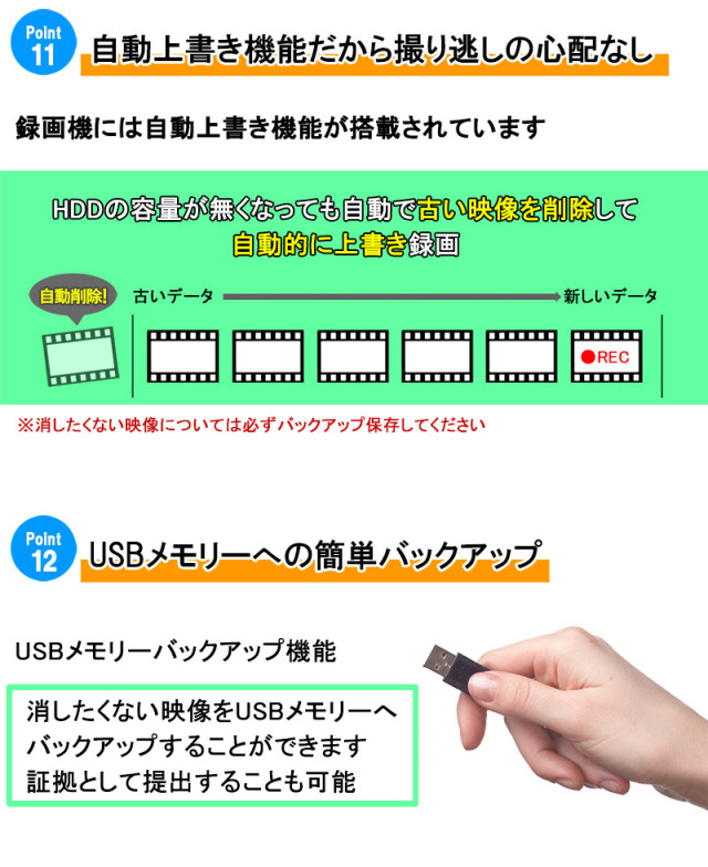 防犯カメラ 屋内屋外 243万画素 1～4台セット コンパクト