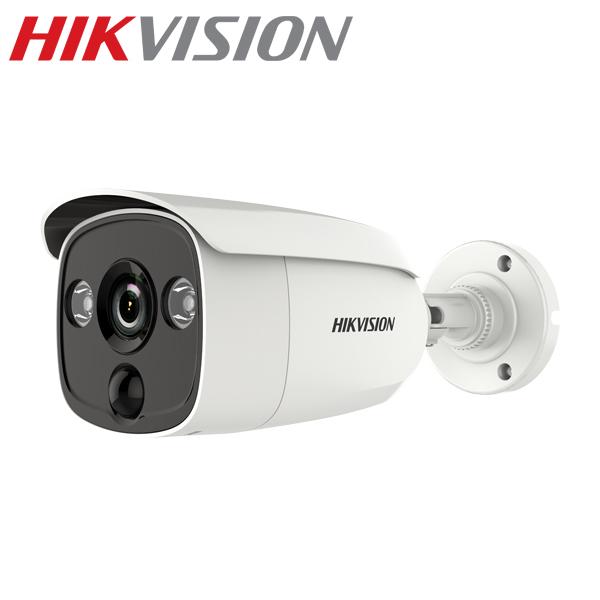【提携倉庫】[HIKVISION] [TVI-2M] 防犯カメラ/LEDアラームカメラ/侵入検知 LED＋警告アラーム/DS-2CE12D8T-PIRLO/夜間20M EXIR/防水（レンズサイズ2.8mm）