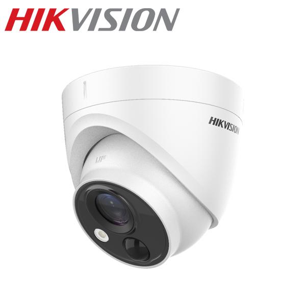 【提携倉庫】[HIKVISION] [TVI-2M] 防犯カメラ/LEDアラームカメラ/侵入検知 LED＋警告アラーム/DS-2CE71D8T-PIRLO/夜間20M EXIR/防水