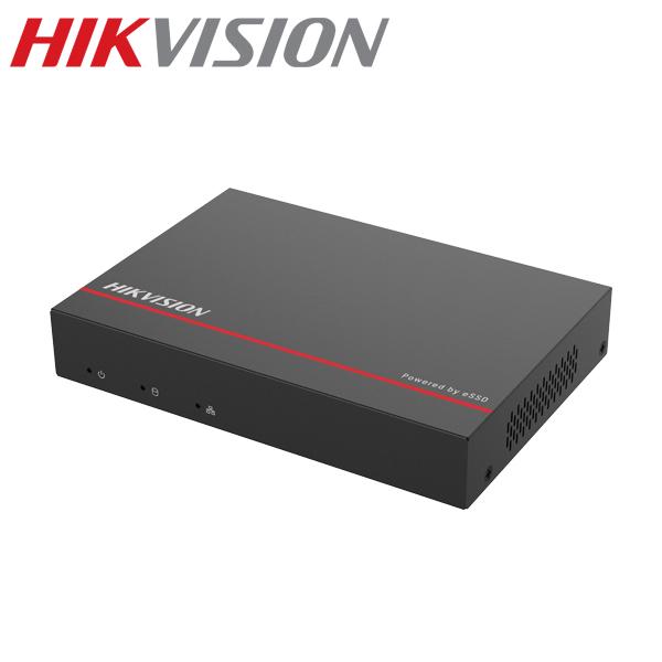 【提携倉庫】[HIKVISION][IP-4CH] SSD 録画機 最大4MP録画サーポト 1TB SSD 内蔵 H.265+ 振動防止 ミニサイズ 車両レコーダー音声保存 知能型 AI録画機  DS-E04NI-Q1/4P 4Poe