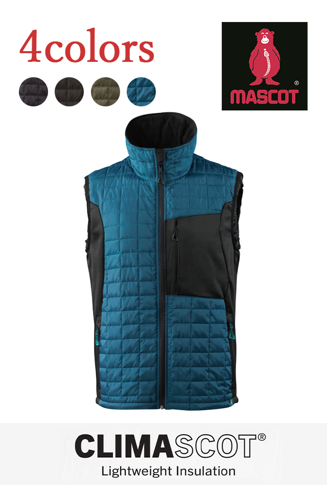 MASCOTミドルレイヤー中綿入り防寒ベスト17165