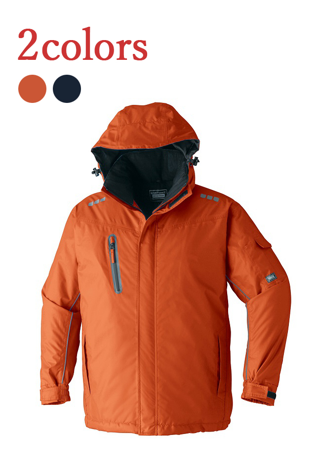 65100防水防寒コートオレンジ