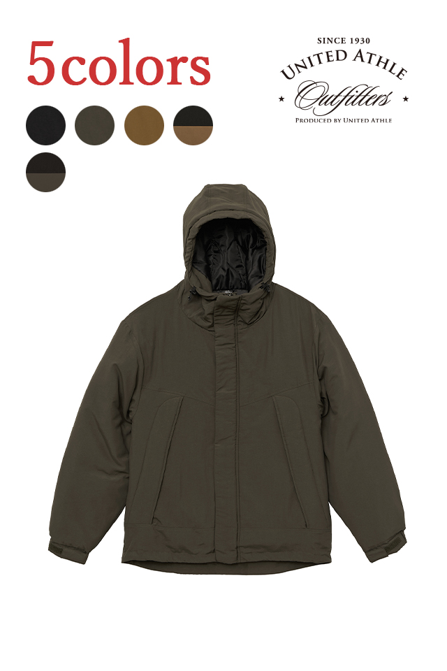 ユナイテッドアスレ7499-01ウォームシェルパーカ【中綿入り】