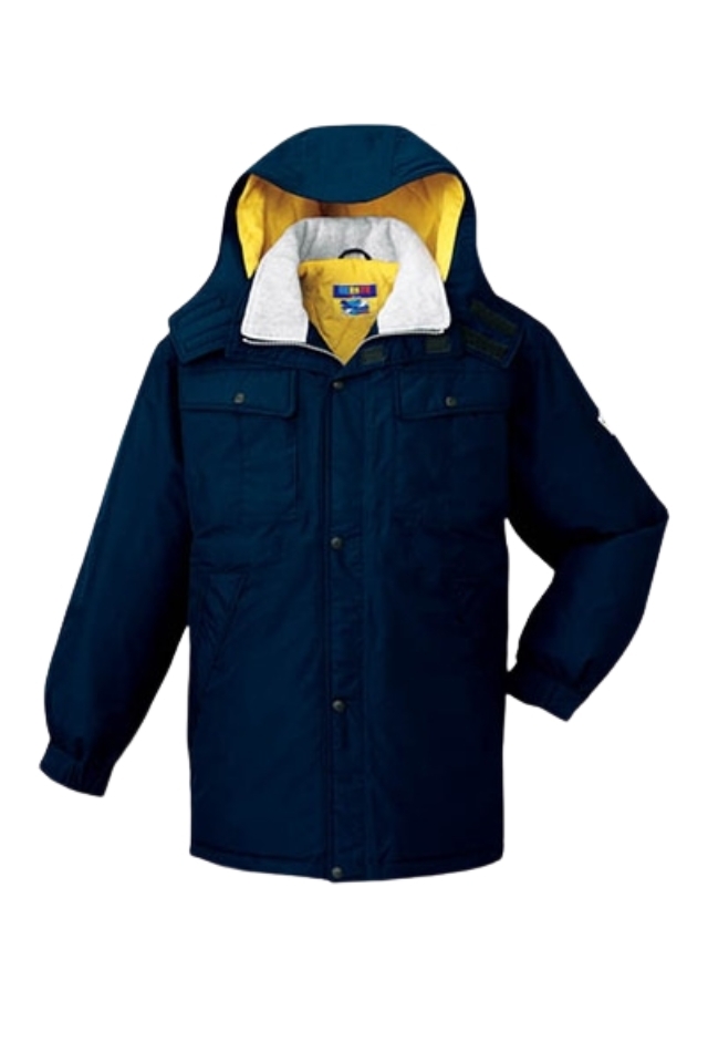 防風防水 雨や雪や風、悪天候に耐えるメンズ防寒コート自重堂28063