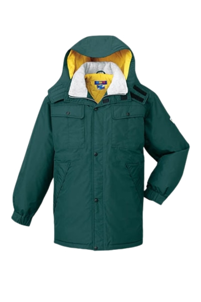 防風防水 雨や雪や風、悪天候に耐えるメンズ防寒コート自重堂28063