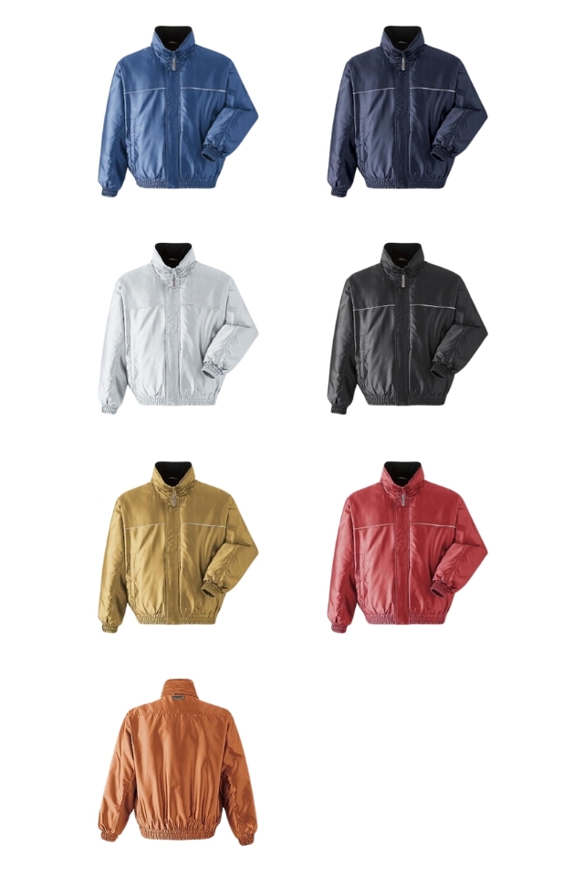 旭蝶繊維防寒着 中綿入り撥水加工のスポーツ防寒ブルゾン31300