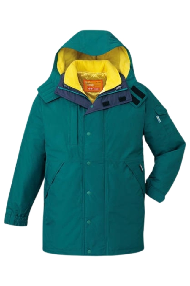 防水防寒コート48053ダブルライナーで温度調節可能の寒冷地制電仕様