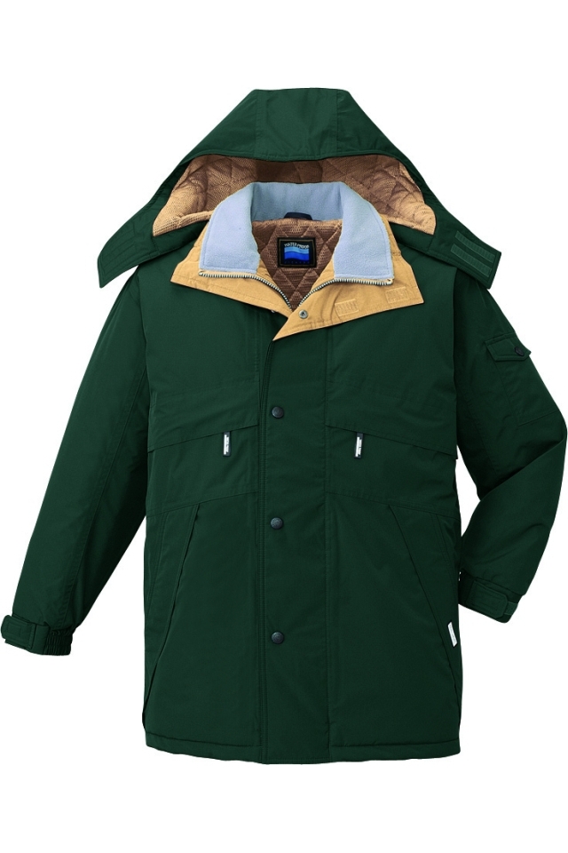 防寒コート48233【自重堂】こだわりの中綿に透湿性・防水性を備えた防寒着