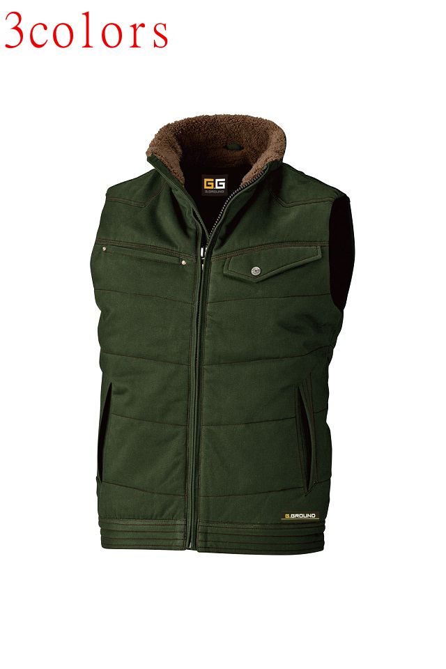 綿100％防寒ベスト