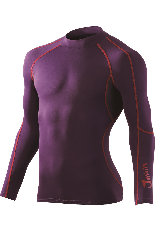 Jawin 58204】裏起毛ローネック長袖インナー｜吸湿発熱・消臭抗菌