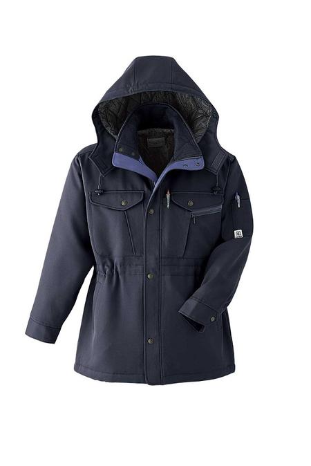 服（専用） ASAHICHO エコ防寒コート E46000｜建設現場向け 二重織 撥水 帯電防止