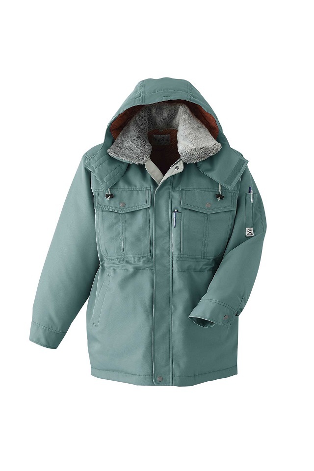 ASAHICHO】ムレ軽減メッシュキルト防寒コート E69600｜冬の屋外作業用